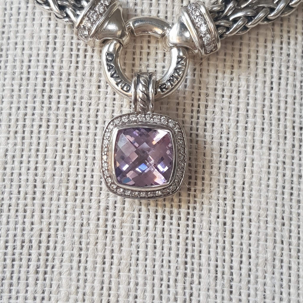 David Yurman Albion 11mm Lavender Amethyst Pendant